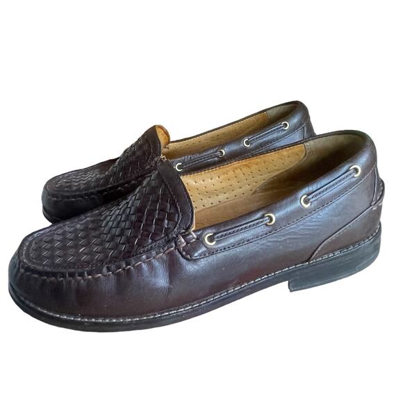 Sperry Gold Cup Brown Leather Leather Loafers Mens Shoes SIZE 8 Classic Elevated - Picture 1 of 12